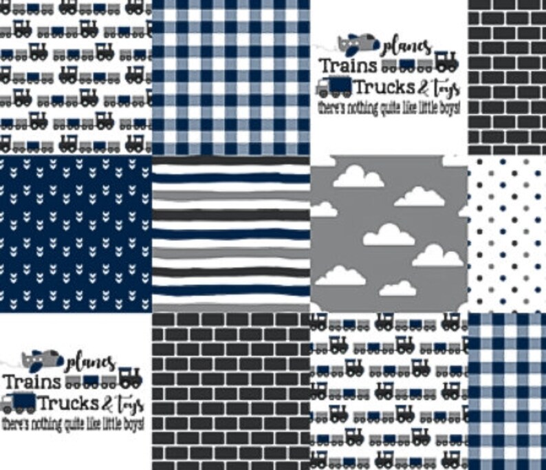 train nursery bedding