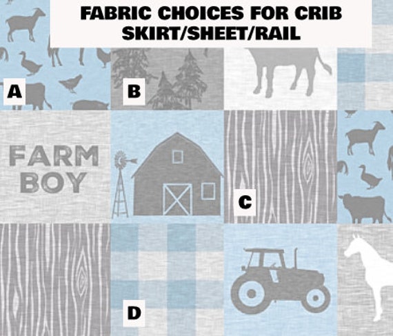 tractor crib bedding set