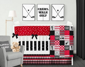 golf crib bedding