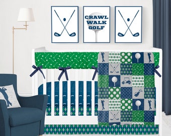 golf crib bedding
