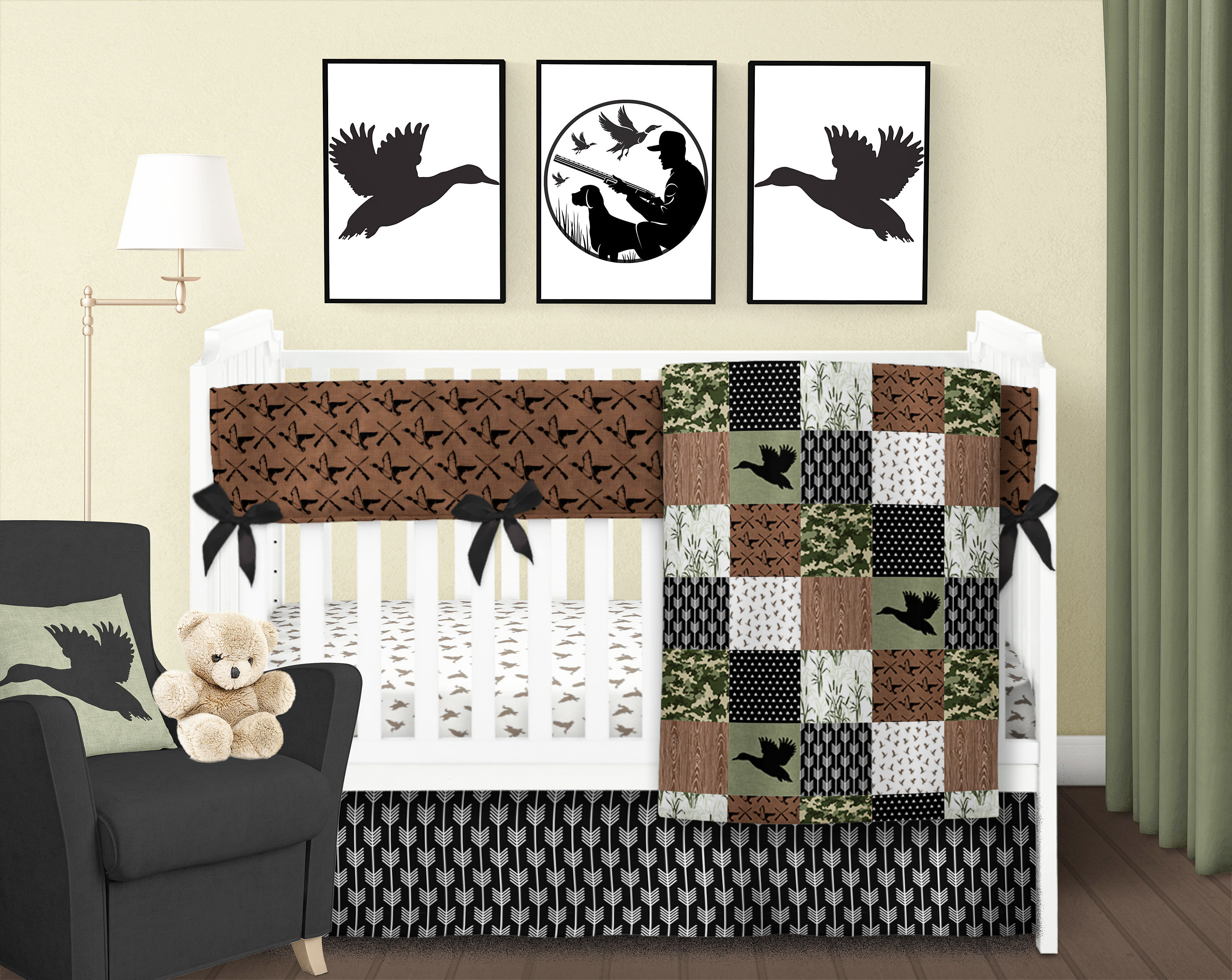 Duck Nursery Bedding Set Duck Hunting Crib Bedding Set Etsy Denmark