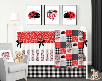 ladybug nursery bedding