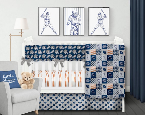 baseball bedding for crib