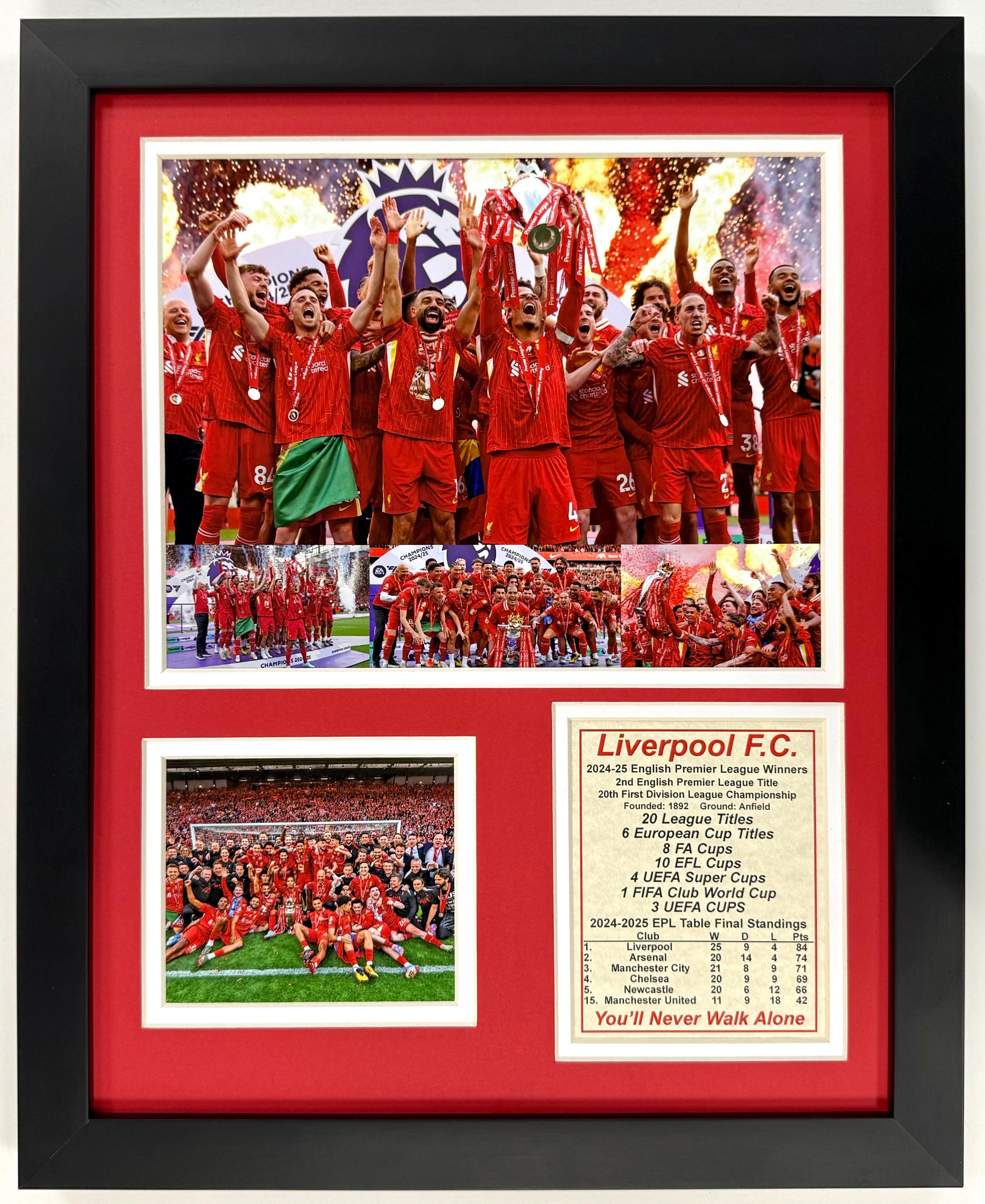 LOCANDINA SQUADRA A4 Firmato Manchester City FC Premier League - Foto 2