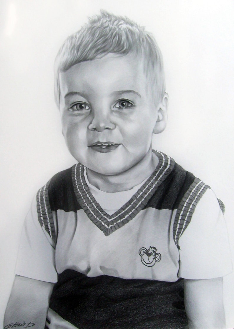 Custom drawn pencil portraits any subject of your choice image 3