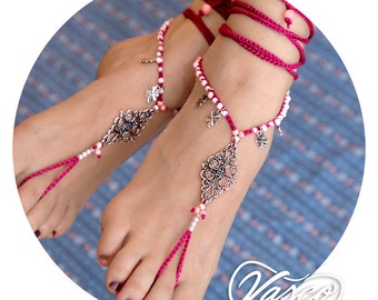 Purple Barefoot Sandal