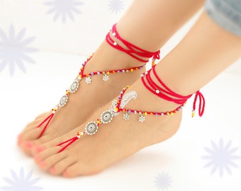 Mandala Barefoot Sandals