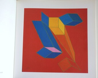 Italian art exhibition catalogue Achille Perilli 1994, italian artist, abstract art book