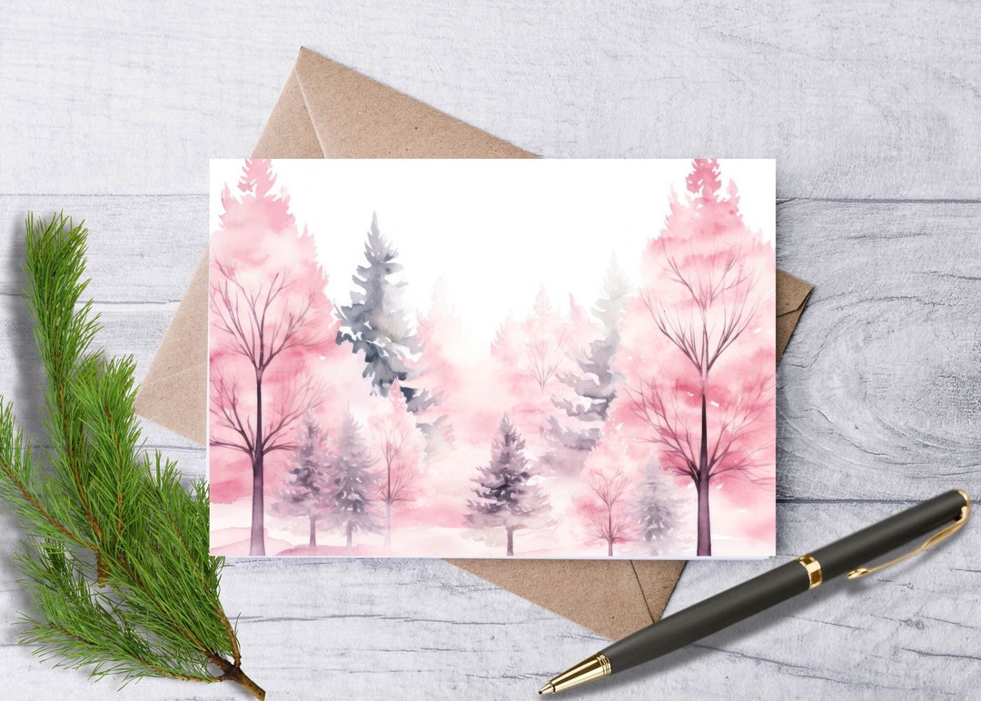 Hope Trees Notecards Set - Rustic Thank You Cards & Blank Fall ...
