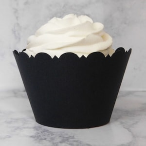 Cupcake Wrappers, KPOSIYA 50 Pack Cupcake Wraps Filigree Artistic Bake Cake  Paper Cup Little Vine Laser Cut Liner Baking Cups Muffin Case Trays for  Wedding Party Birthday Decoration (50, Black) | Michaels Black and White Cupcake Wrappers for Weddings, Graduations, Kids a