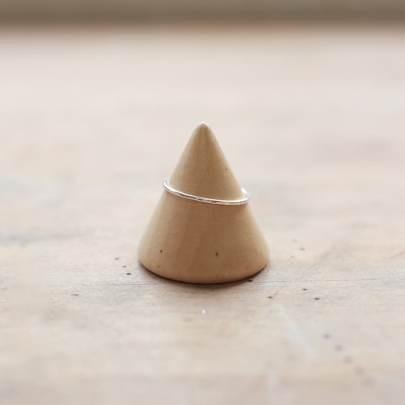 Sterling Silver Stacking Ring - Skinny Ring - Silver Band - Midi Ring - Simple Ring - Delicate Stacking Band - Dainty - Simple - Recycled