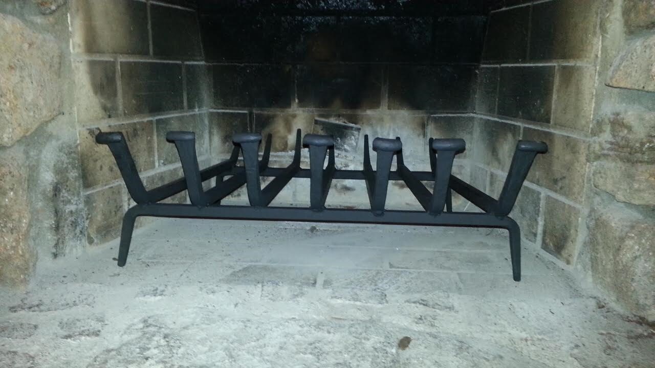Fireplace Grate hand by blacksmith CUSTOM MADE for Etsy