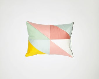 Little spring GEORGIA,  geometric  patchwork cushion