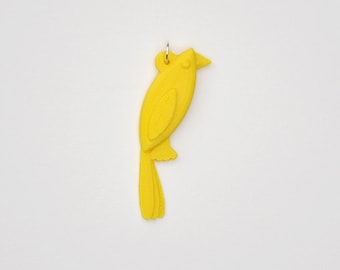 LITTLE BIRD, daffodil yellow during 3D printed jewelry