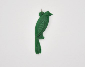 LITTLE BIRD, dark green for 3D printed jewelry