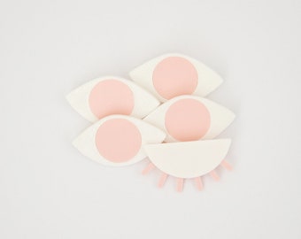 3D print brooch Pink petal wink