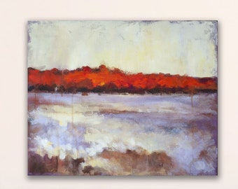 Impressionist Landscape of Cotton Field