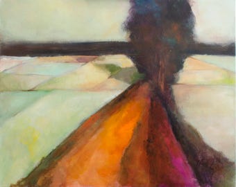 Abstracted Landscape of the Road to Senoia Georgia in the Spring