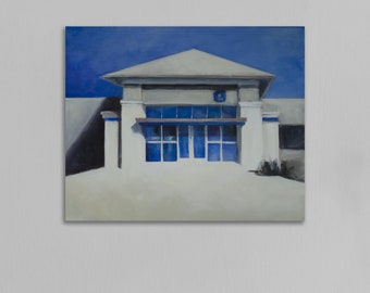 Modernist Painting of Chase Bank