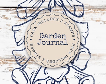 Sellos decorativos, Garden Journal, de Made By Marley, 2 hojas.