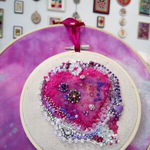 Hand embroidered hoop art image 5