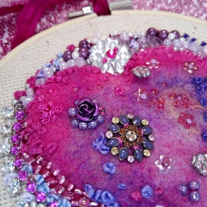 Hand embroidered hoop art image 2