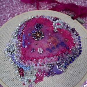 Hand embroidered hoop art image 3