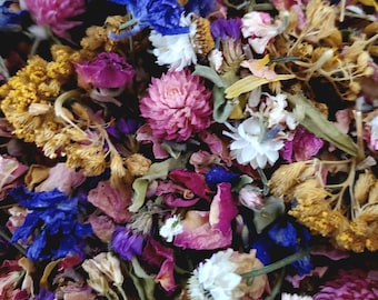 Dried Wildflower Potpourri: Natural Cottage Garden Petal Confetti