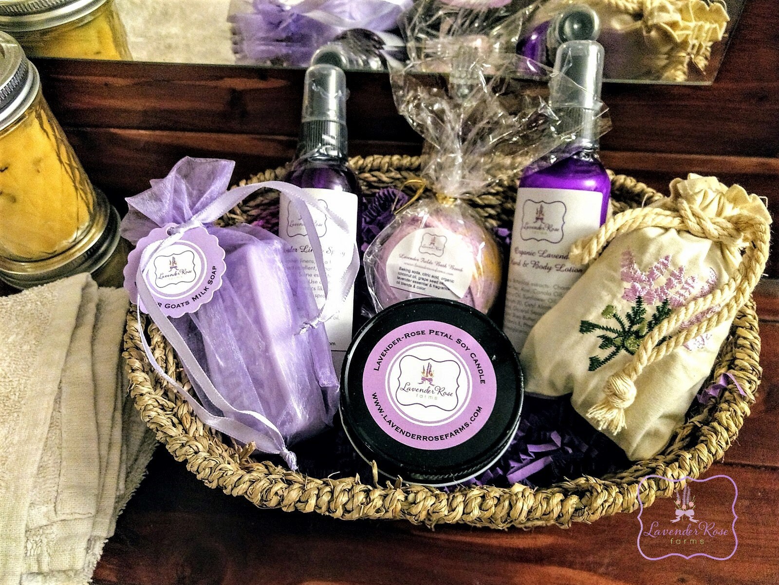 Lavender Gift Baskets. Stress Relief Basket. Valentine&Amp;#39;S | Etsy