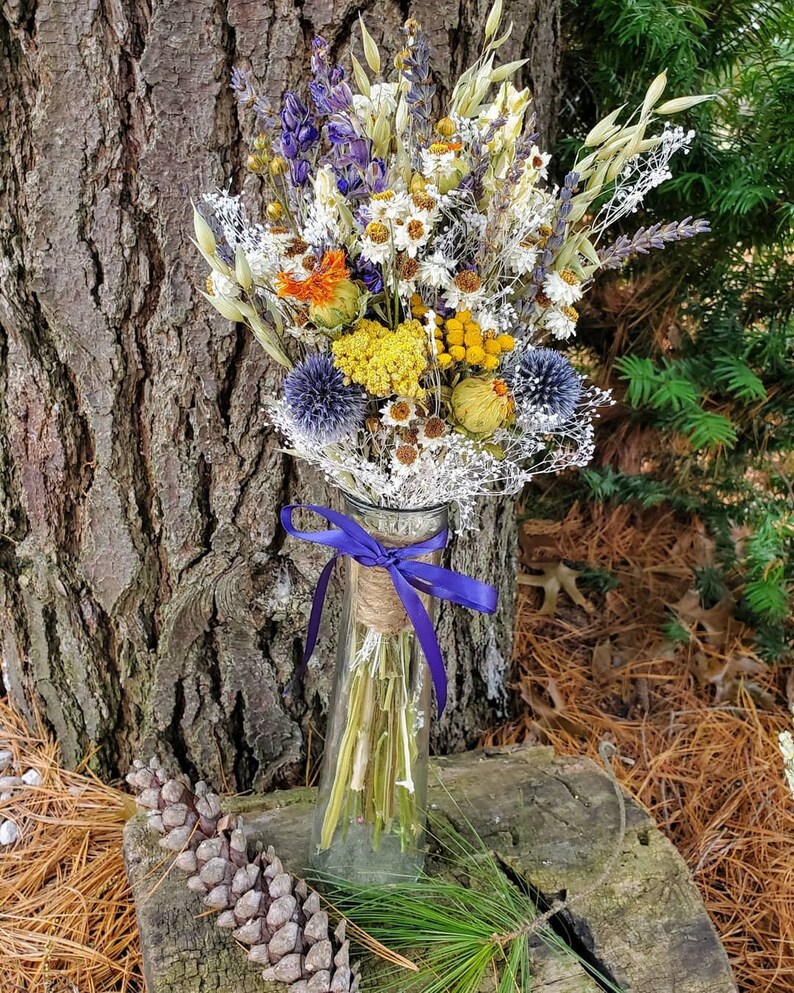 Mountain Meadow Bouquet. Lavender bouquet. Wildflower bouquet. Etsy