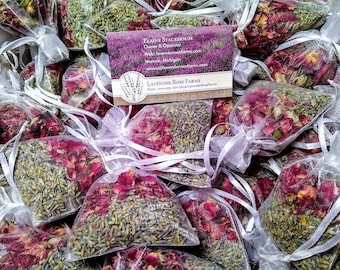 Lavender & Rose Petal Sachet: Highly Aromatic Drawer Freshener