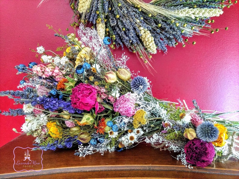 Colorful Cottage Garden Bouquet Bride Bridesmaid Wedding Etsy