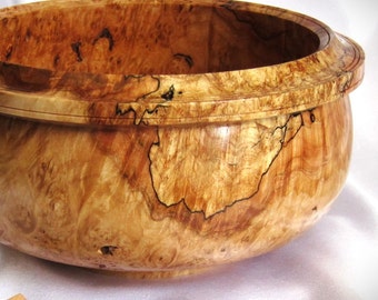 Spalted Big Leaf Maple Bowl, Wood Bowl, Wooden Bowls Handmade, Wooden Bowl, Wood Bowls, #2218