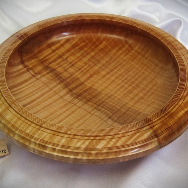 Outstanding Fiddleback Maple wooden bowl #2223