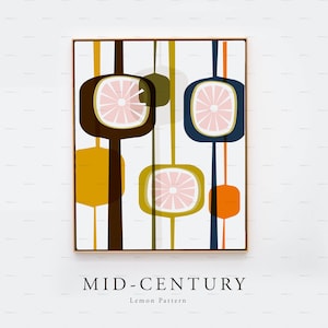 Mid Century Wall Art, Mid Century Modern Wall Art, Mid century modern decor, Retro Wall Art, Danish Modern, Art, Mid Century Art mcm pattern