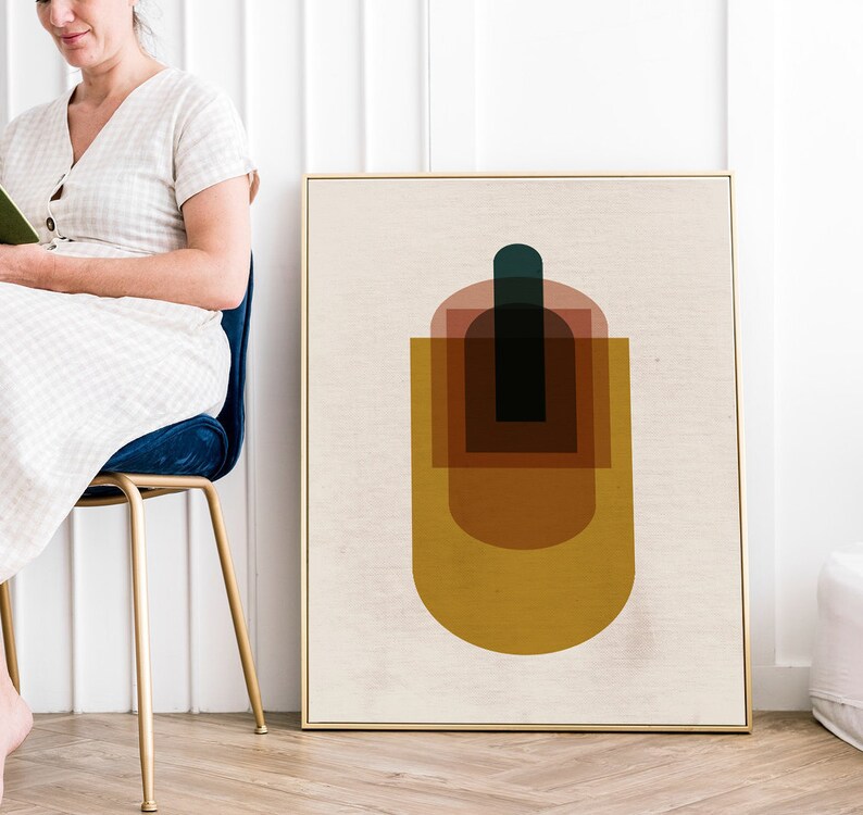 Mid Century Modern Art Abstract Modern Wall Art Statement Art Boho Art ...