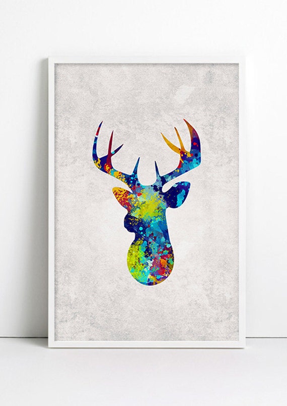 deer head paintings