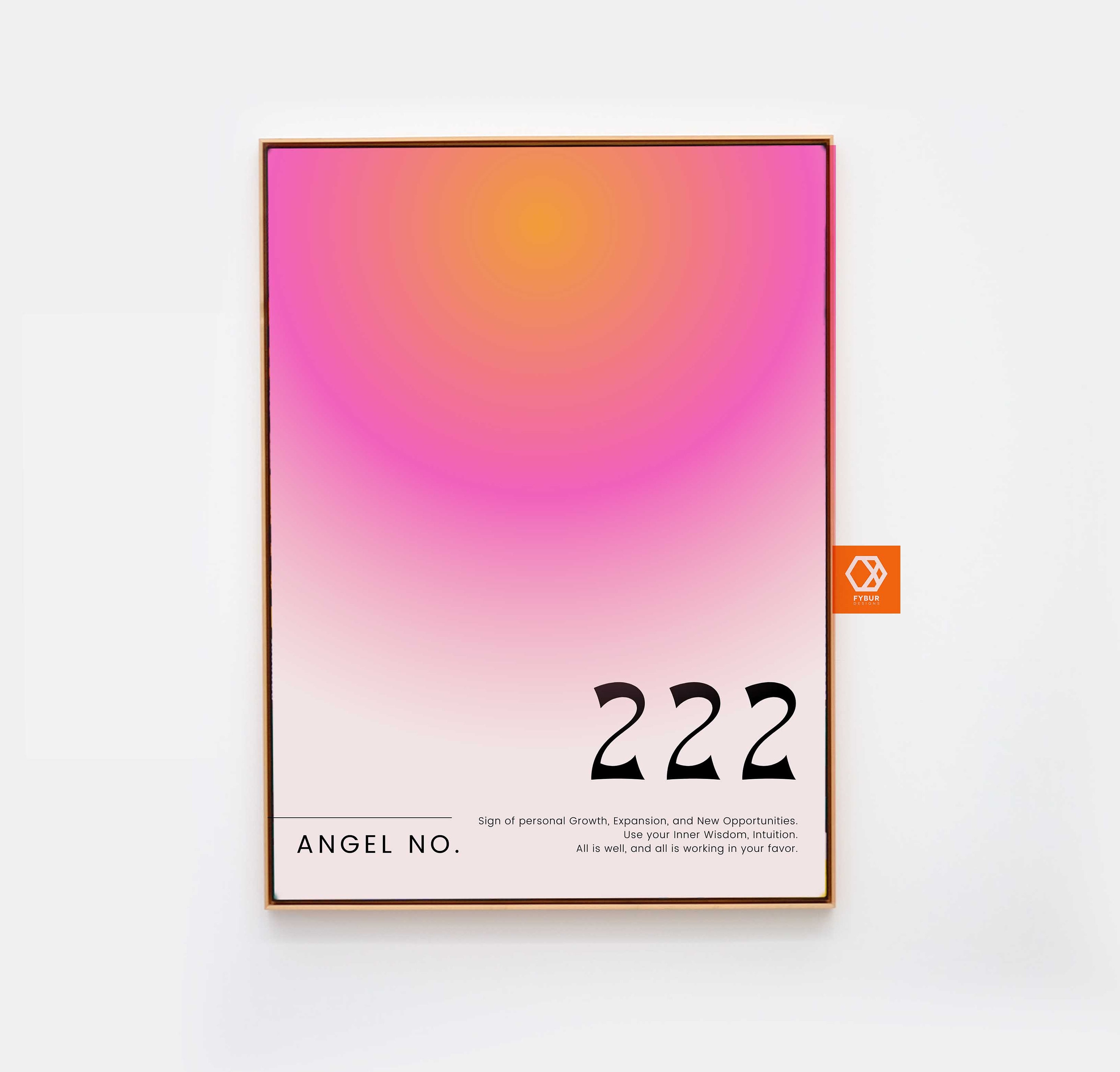 222 Angel Number Print Aura Wall Art Meditation Wall Art - Etsy