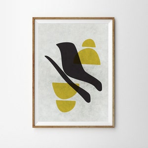 Chartreuse art Retro poster Geometric Art Mid century art print abstract Wall Art Scandinavian print Minimalist Wall decor Modern Home Decor