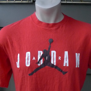 1980s Nike Michael Jordan Famous Dunk Single Stitch Shirt * Mens L (46)