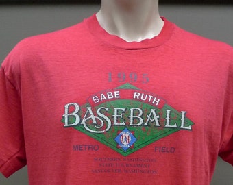 1995 Babe Ruth Baseball Single Stitch Shirt (AS IS) * Men's XL (48)