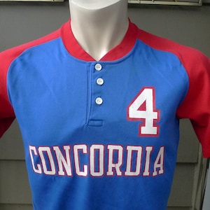 Camicia in jersey da baseball Concordia anni &#39;70 * media da uomo (42)