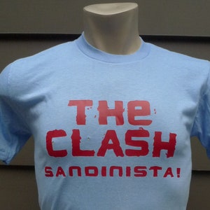 1980s The Clash Single Stitch Shirt (C) Licensed by Roach &#39;80 * Mens Small (38)