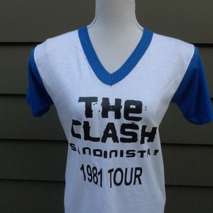 1981 The Clash Single Stitch Shirt * Women&#39;s Small (36)