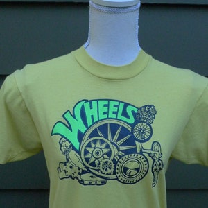 1980s Wheels Single Stitch Shirt* Womens Small (36)