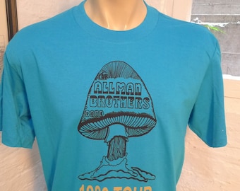 Size M (43) ** Old Stock Dated 1980 Allman Brothers Shirt (Single Sided) (Deadstock Unworn)