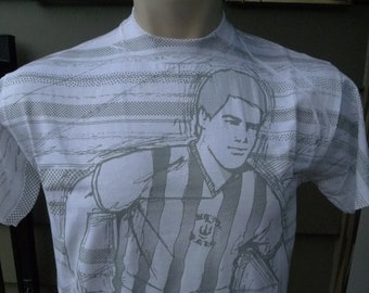 1991 Unworn All Over Print Soccer Single Stitch Shirt * Mens Med (42)