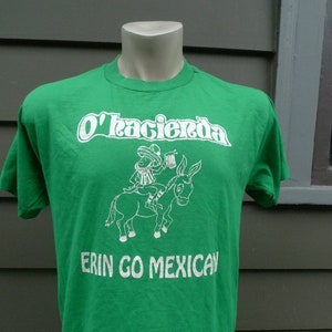 1980s O&#39;hacienda Eric Go Mexican Restaurant Single Stitch Shirt * Mens L (44)