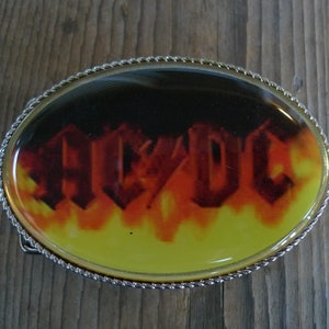 Cool 1980s AC DC Belt Buckle (Unworn)