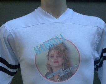 1990年代のヴィンテージプリントマドンナロックTシャツ、サイズS…j741